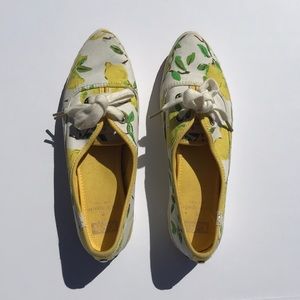 Kate Spade + Keds Lemon Patterned Slip-Ons Size 7
